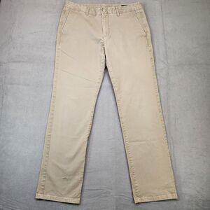 Bonobos Slim Fit‎ Chino Pants Men's 33x30 Beige Khaki Tapered Cotton Stretch
